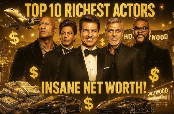 Top 10 Richest Global Actors in 2025 .